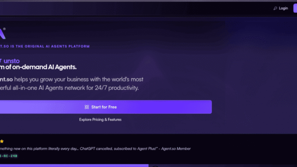 Agent.so interface preview