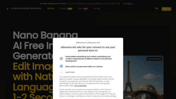 AI Banana interface preview
