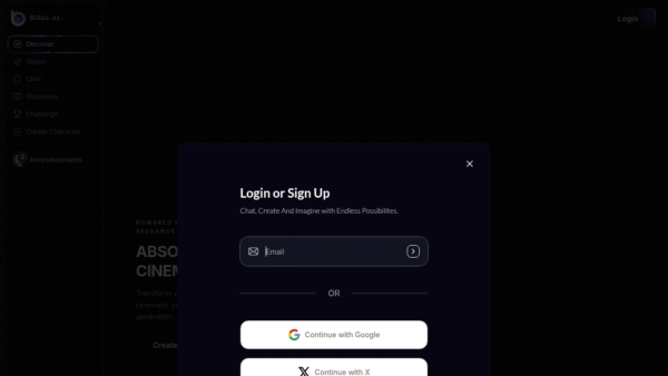 Bubio AI interface preview