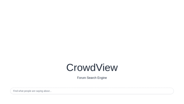 CrowdView interface preview