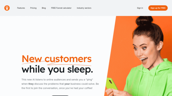 CustomerPing interface preview