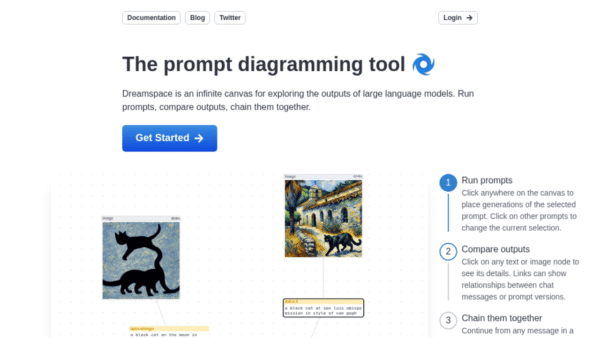 Dreamspace interface preview