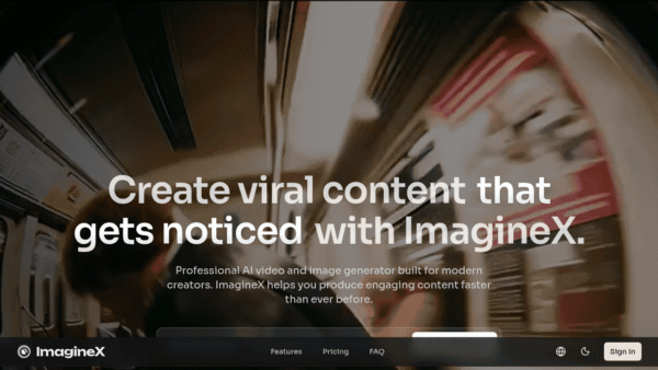 ImagineX Video interface preview