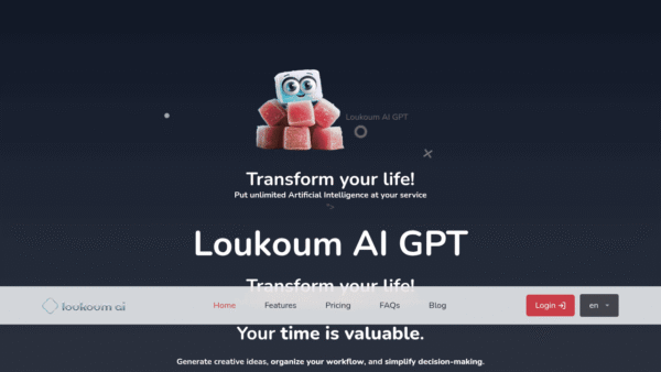 Loukoum AI interface preview