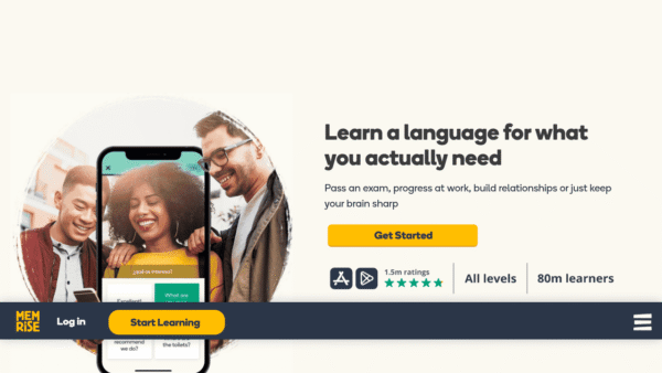 Memrise interface preview