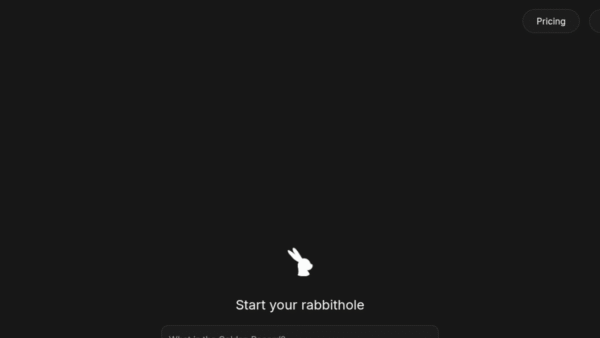 Rabbithole interface preview