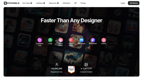 Stockimg AI QR Code Generator interface preview