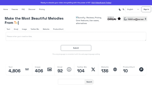 Sunoify interface preview