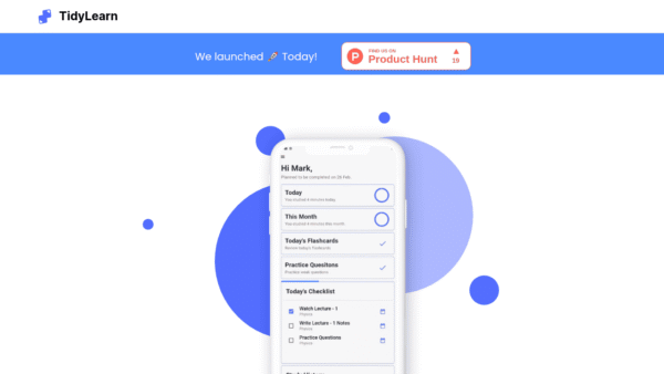 TidyLearn interface preview
