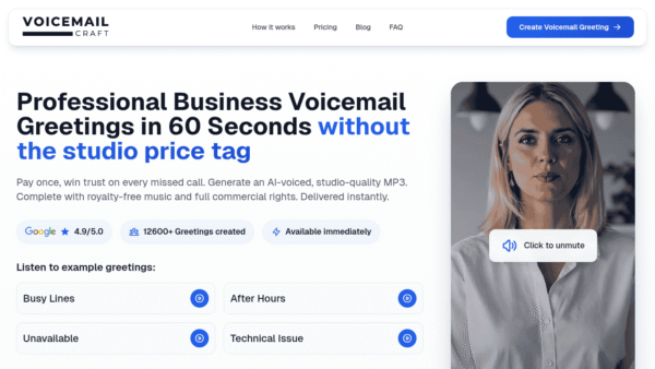 VoiceMailCraft interface preview