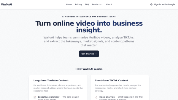 WalloAI interface preview