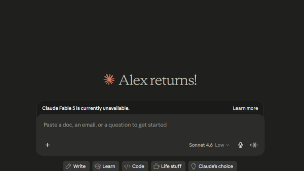 Claude interface preview