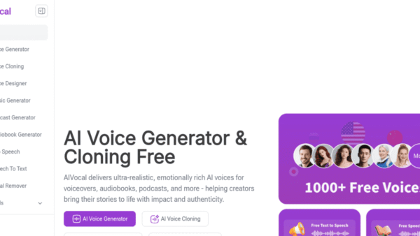 AIVocal interface preview