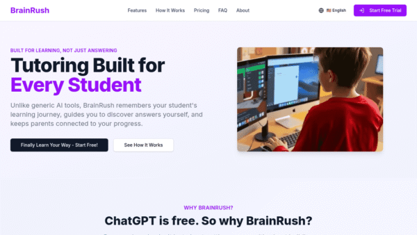 BrainRush interface preview