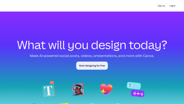 Canva interface preview