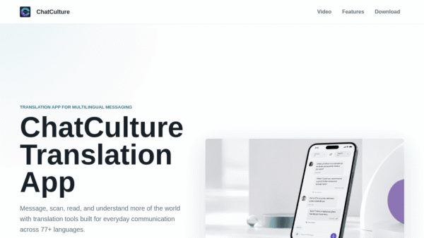 ChatCulture interface preview