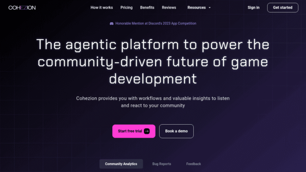 Cohezion interface preview