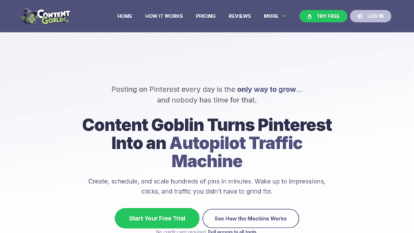 Content Goblin interface preview
