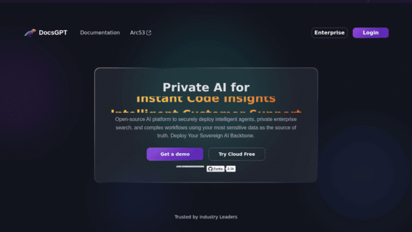 DocsGPT interface preview