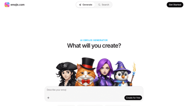 emojis.com AI Emoji Generator interface preview