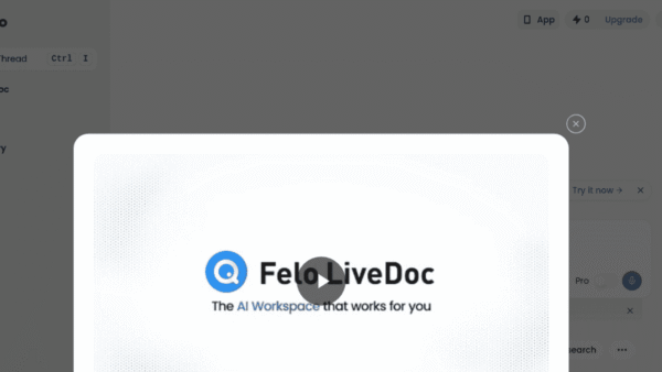 Felo AI interface preview