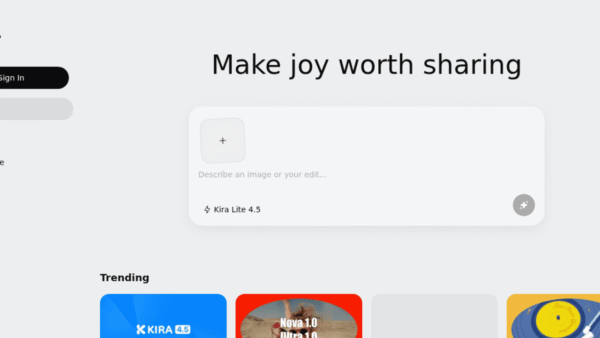 Kira interface preview