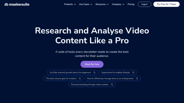 Maekersuite interface preview