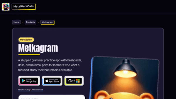 Metkagram interface preview