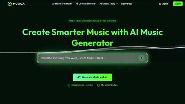 MusicAI interface preview