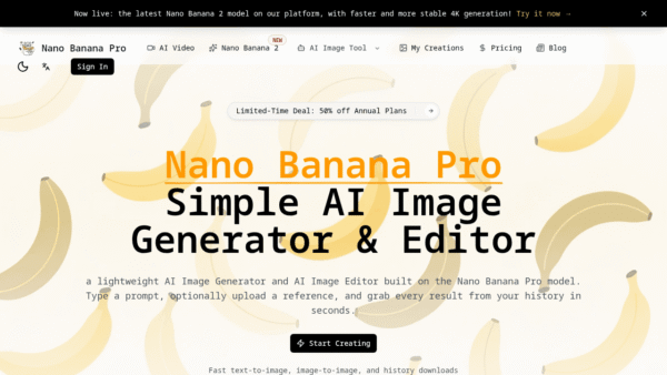 Nano Banana Pro interface preview