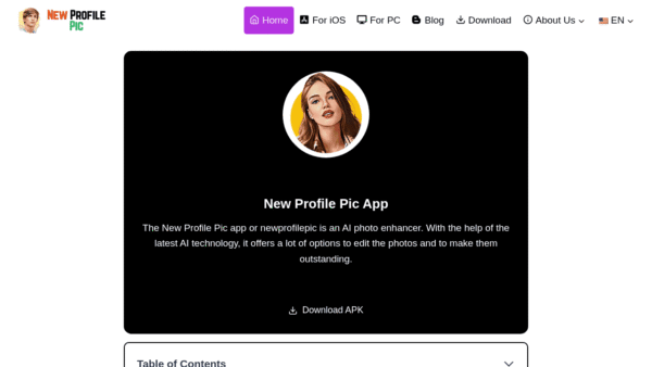NewProfilePic interface preview