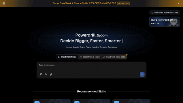 Powerdrill Bloom interface preview