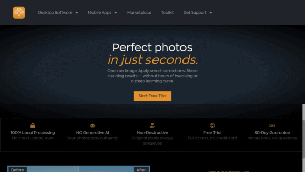 Radiant Photo interface preview