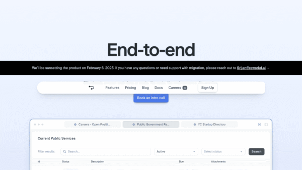 Reworkd interface preview