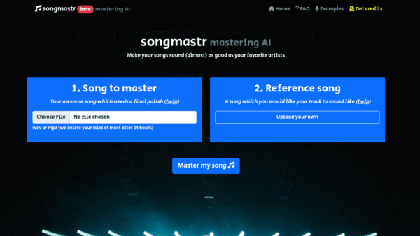 songmastr interface preview
