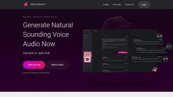 SpeechEasy interface preview