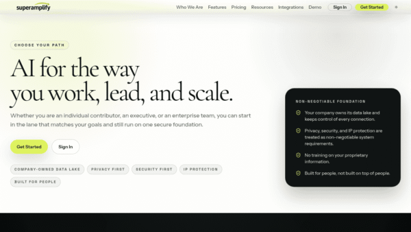 Super Amplify interface preview