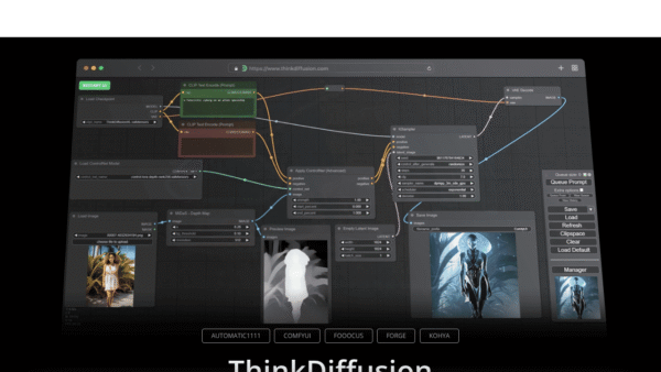 ThinkDiffusion interface preview