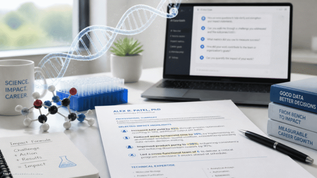 AI for Biotech Careers: Turn Your Experience Into Impact Statements That Get Interviews