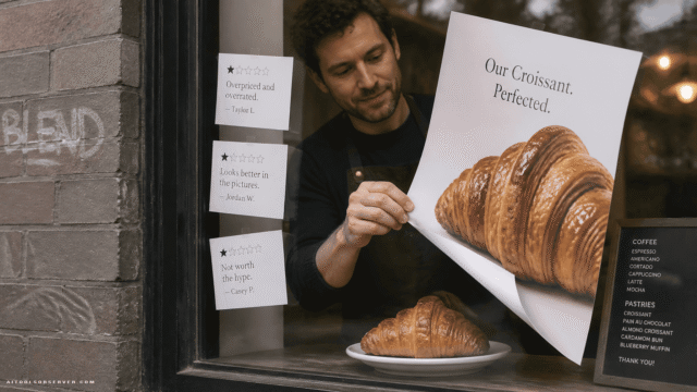 AI-Generated Food Ads Backfire: California Cafe Hit by Reviews and Vandalism