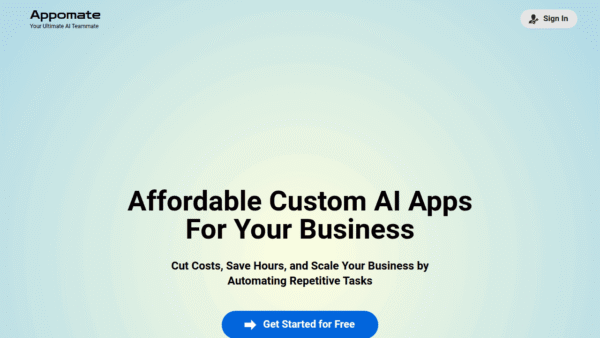 Appomate interface preview