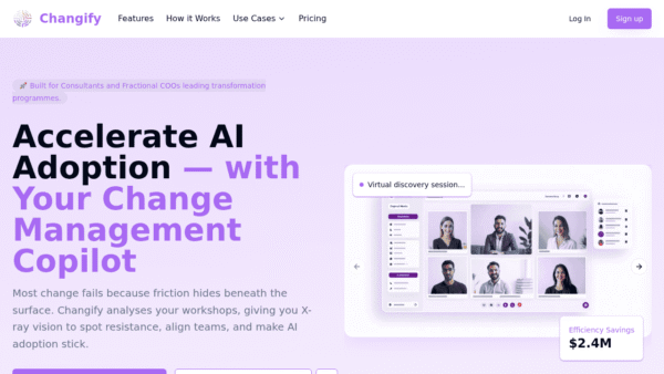 Changify interface preview
