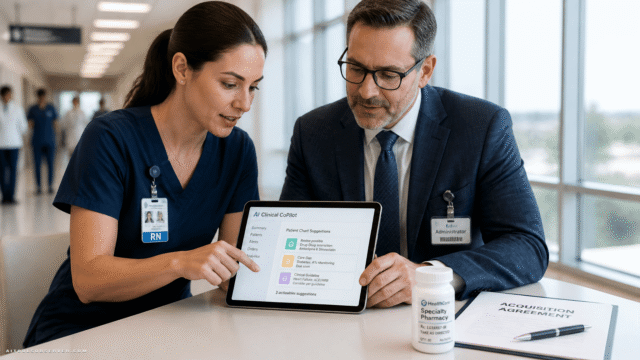 Clinical AI, Specialty Pharmacy, and Hospital M&A: How AI Is Rewiring Healthcare Operations