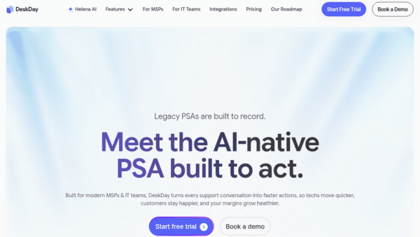 DeskDay interface preview
