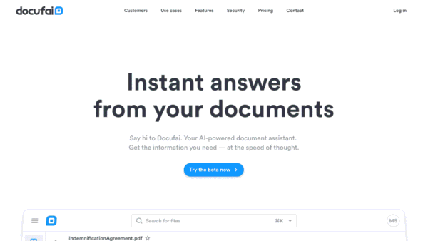 Docufai interface preview
