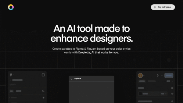 Droplette interface preview