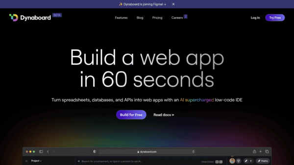 Dynaboard interface preview