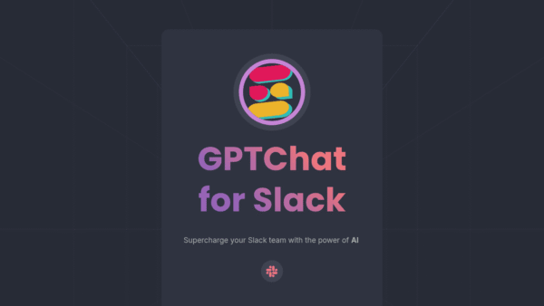 GPTChat for Slack interface preview