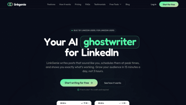 Linkgenie interface preview