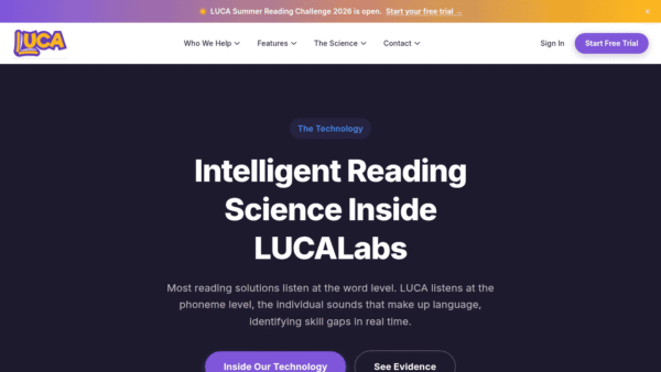 LUCA Labs interface preview